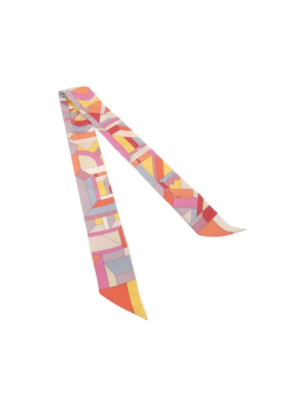 Hermes Rerspective Cavaliiere Twilly Scarf